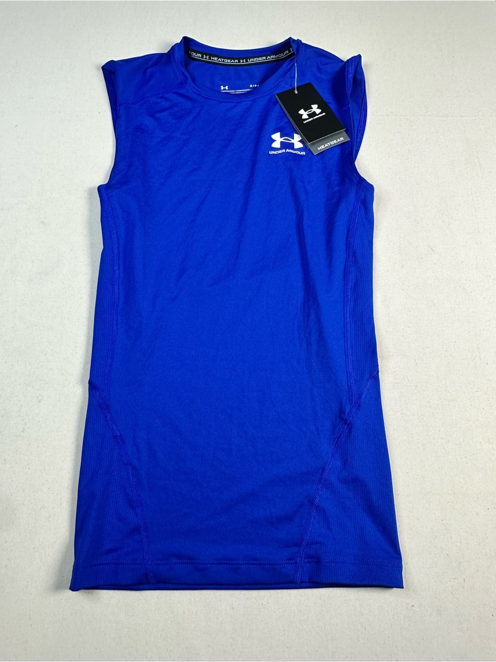Under Armour Royal Blue Men's Sleeveless Compression Tank small